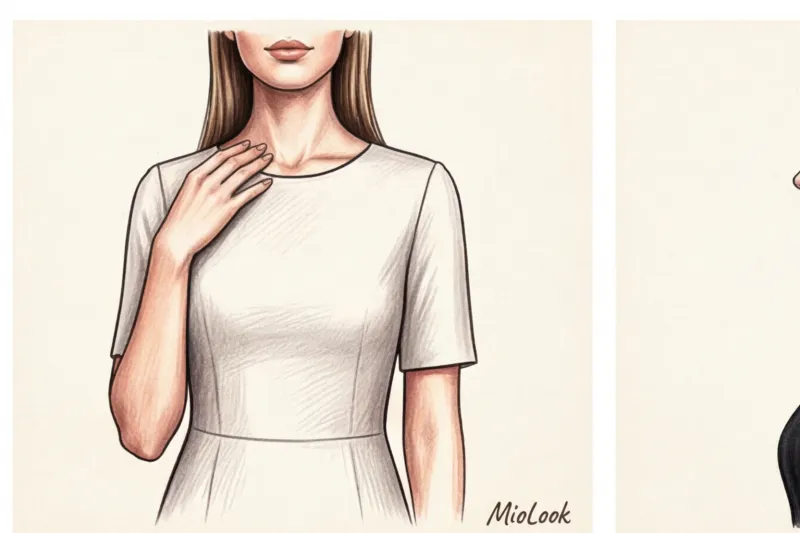 Лучшая прическа под круглый вырез платья: советы стилиста