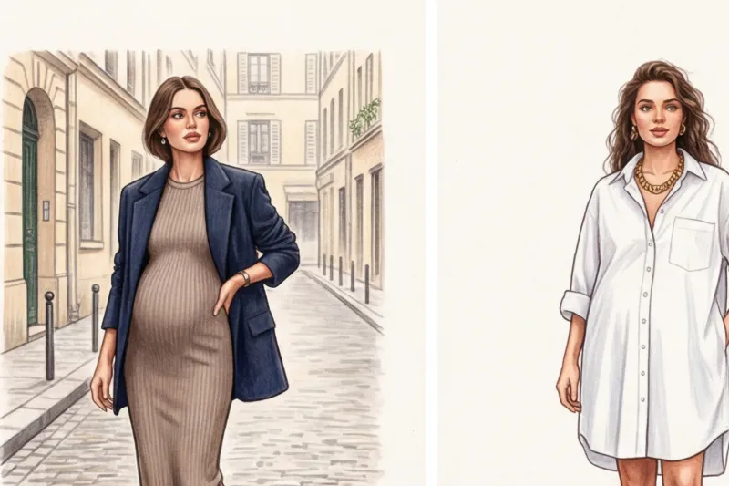 Базовые платья для беременных: 5 фасонов на каждый день - 2