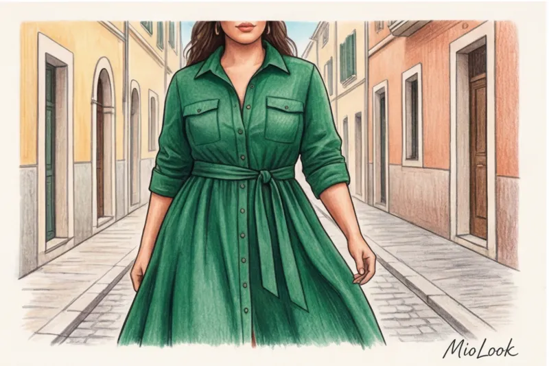 Базовые платья и юбки plus size: фасоны, которые стройнят - 7