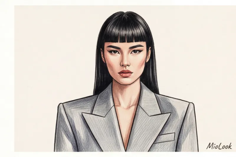 Модные челки: шторка, рваная и микро-челка - 4