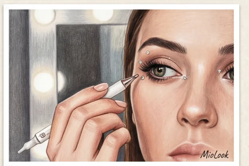 Новогодний макияж: идеи с блестками, глиттером и стразами - 6