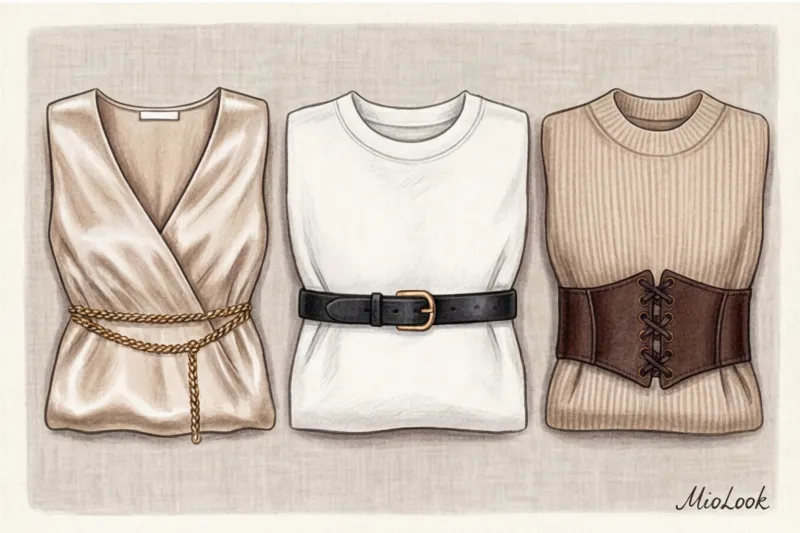 Как правильно подобрать и носить ремень с платьем - 8