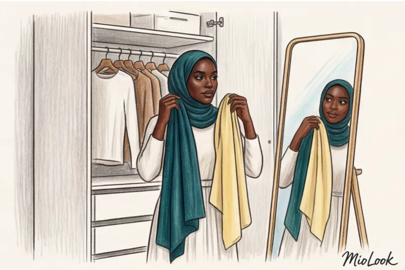 Как подобрать цвет хиджаба для смуглой кожи: лучшие сочетания и контрасты - 8