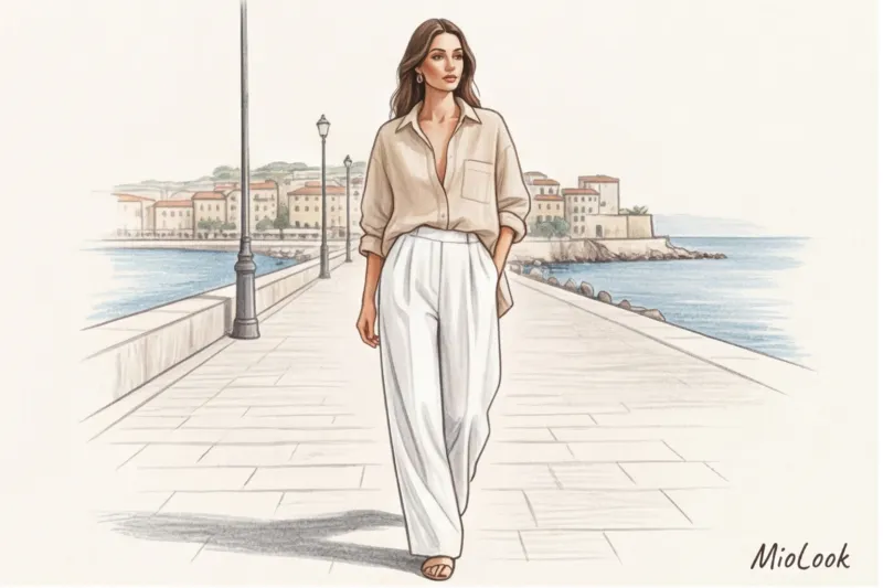 What to wear with wide-leg pants in summer: modest outfit ideas