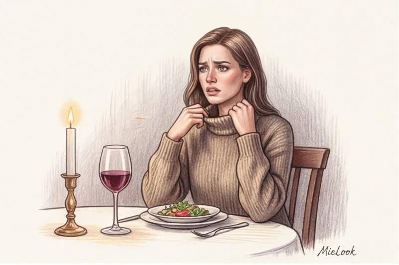 The perfect look for a winter date: warm and beautiful