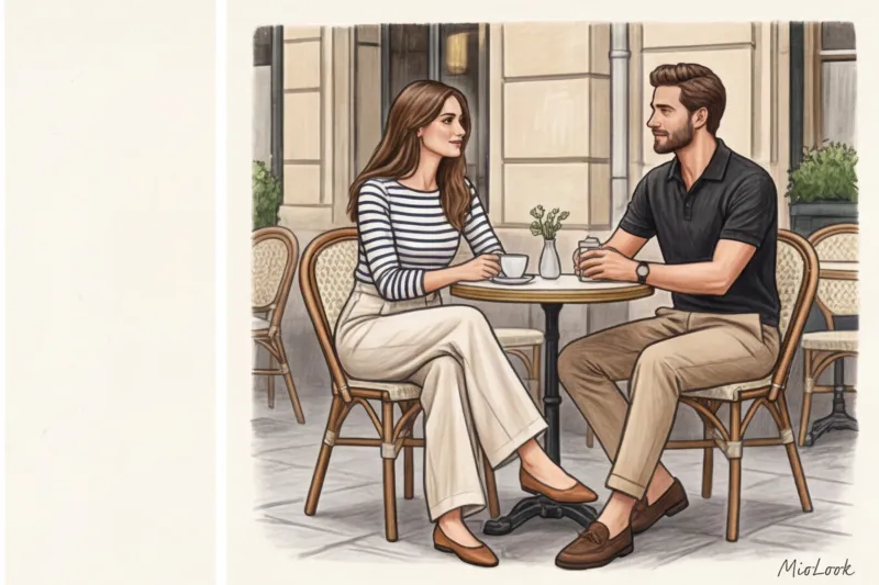 Парные образы: Как стильно одеться с мужчиной в едином стиле - 6