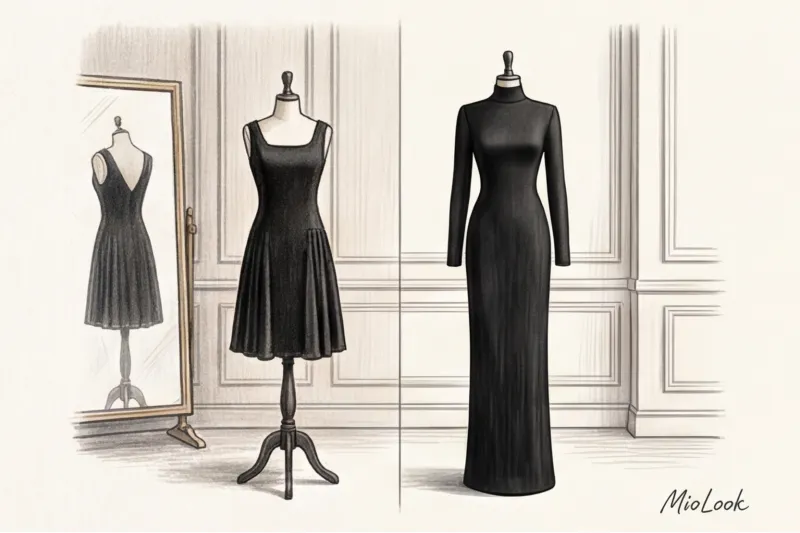 Маленькое (и большое) черное платье: закрытые форматы классики - 2