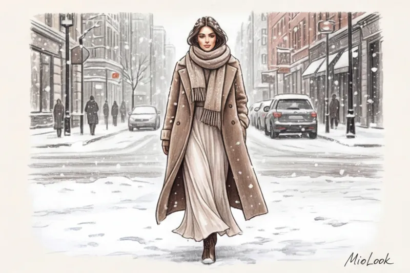 Игра на контрастах: как стильно сочетать нежный шелк с объемным трикотажем - 5