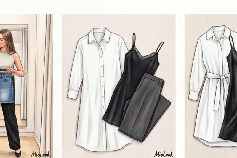 Платье и юбка поверх брюк: как носить самый спорный тренд нулевых - 2