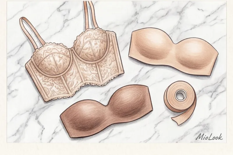 Белье под одежду с открытыми плечами: как избежать сползания бюстгальтера - 8