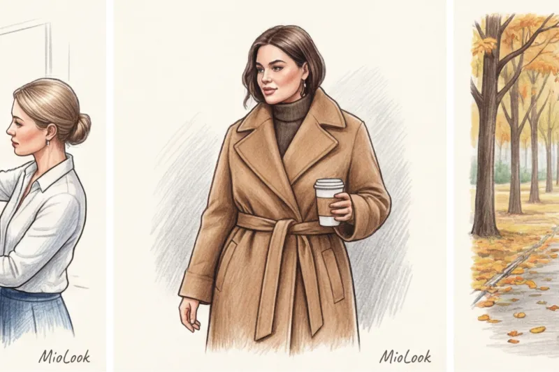 Верхняя одежда для полных женщин: фасоны, которые стройнят - 2