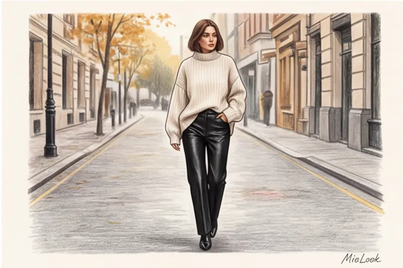 Укрощение строптивой: правила сочетания кожаных вещей с базовым гардеробом - 9