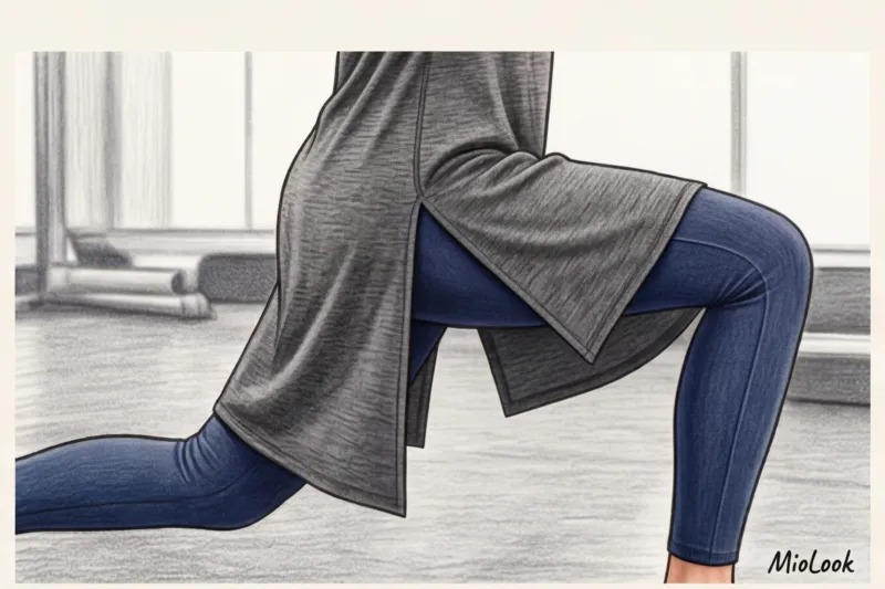 Спортивные туники для скромной моды: идеальная длина и свобода движений - 2