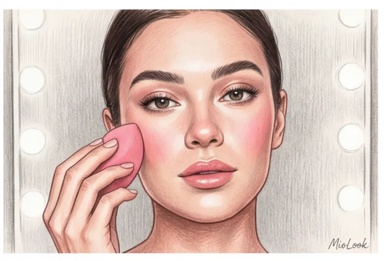 Макияж в стиле Coquette и Balletcore: морозный румянец, сияние и нежные губы - 6