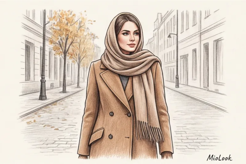 Как выбрать базовый шарф к осеннему или зимнему пальто - 8