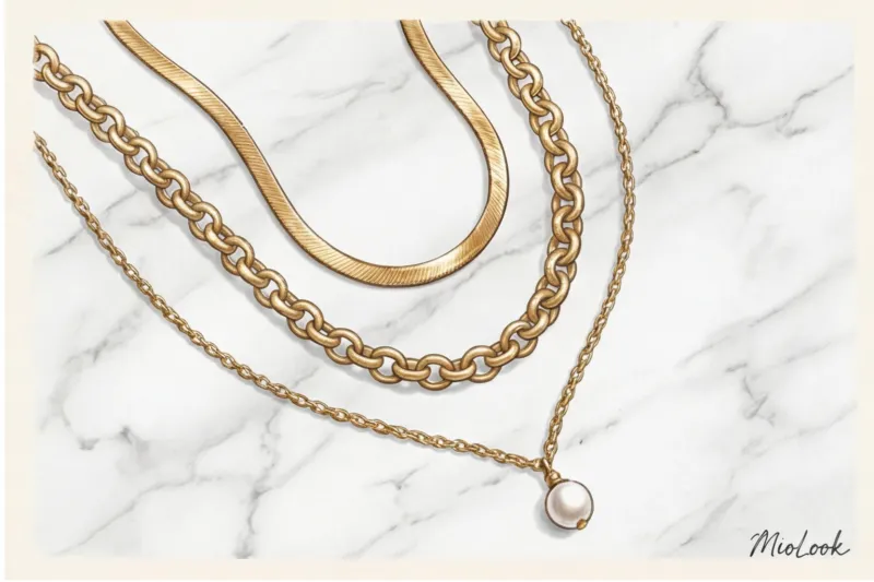 Многослойность в украшениях: как правильно сочетать цепочки на шее - 3