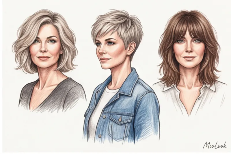 Омолаживающие стрижки для женщин 50 лет: тренды и нестареющая классика - 3