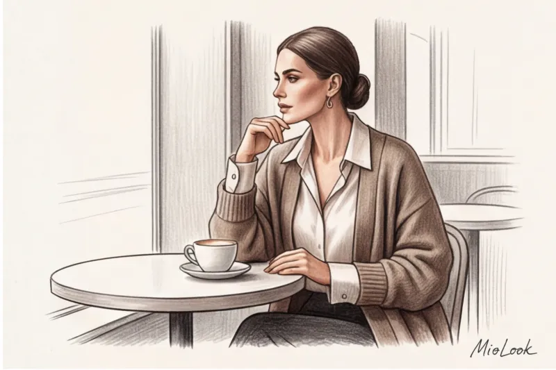 Игра на контрастах: как стильно сочетать нежный шелк с объемным трикотажем - 3