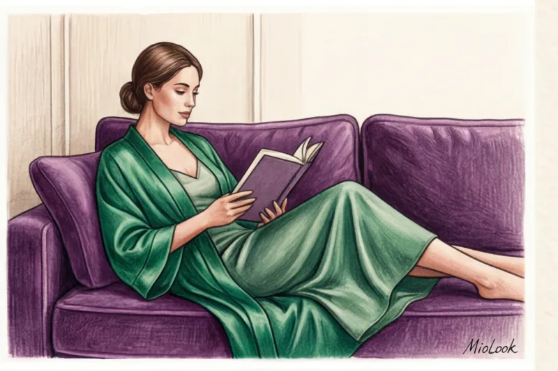 Шелковые пижамы и кимоно: эстетика и женственность в домашнем гардеробе - 6