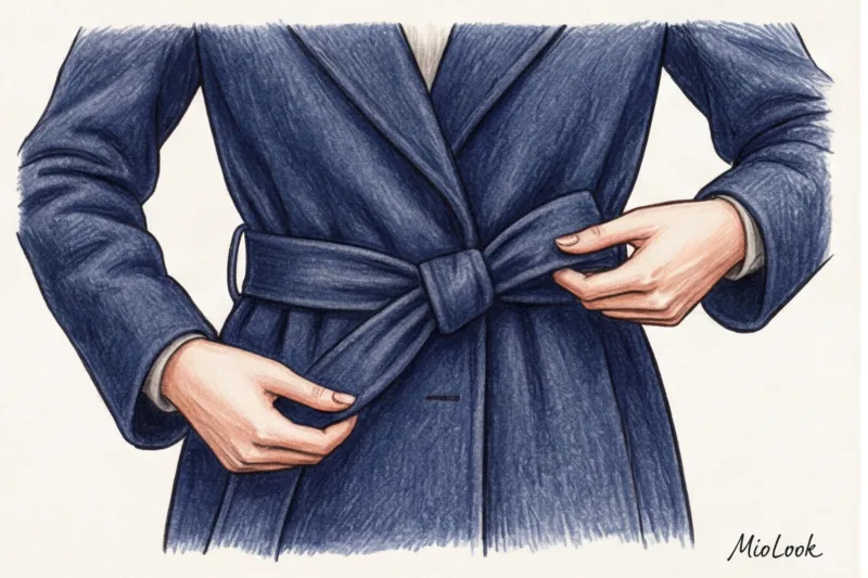 Как красиво завязать пояс на пальто и плаще: пошаговые схемы - 4