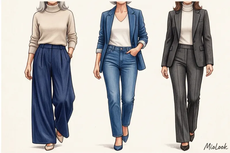 Как выбрать стильные джинсы и брюки женщине за 50 - 3