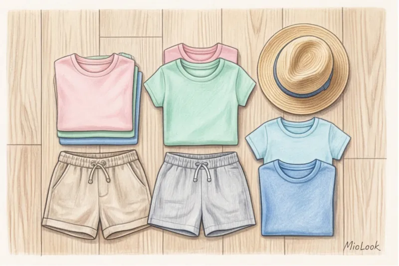 A smart list of beach clothes for children: a checklist from a stylist