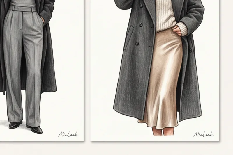 С чем носить длинное пальто макси: стильные образы на каждый день - 9