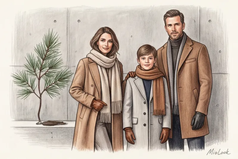 Новогодний фэмили лук для фотосессии: идеи и тренды - 5