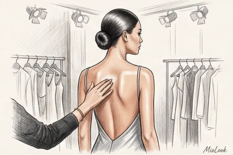 Прическа под платье с открытой спиной: как не спрятать главную деталь - 5