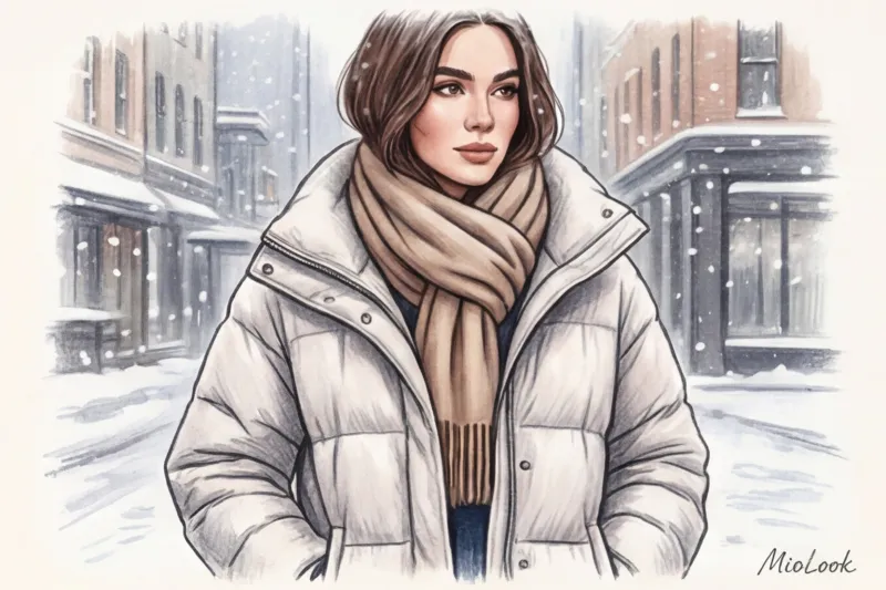 Объемные шарфы и палантины: как носить, чтобы не нарушить пропорции - 5