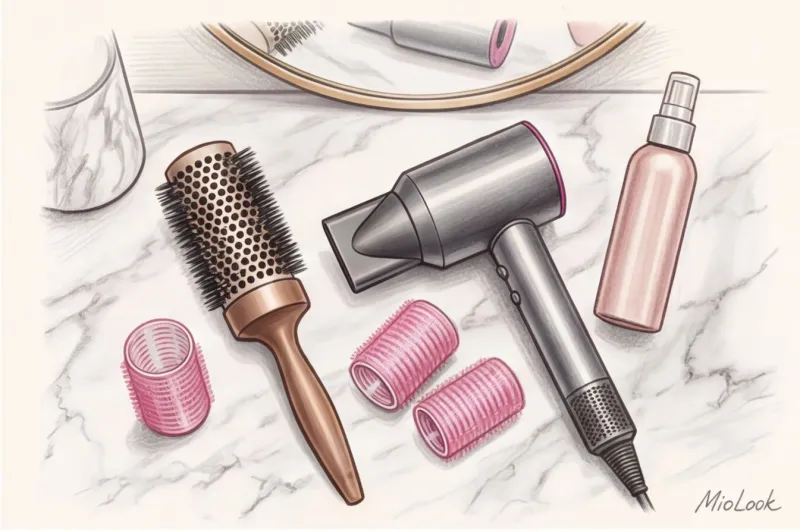 Как правильно и быстро уложить челку-шторку - 3