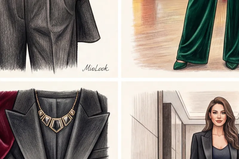 Альтернатива платью: нарядные брючные костюмы и комбинезоны - 5