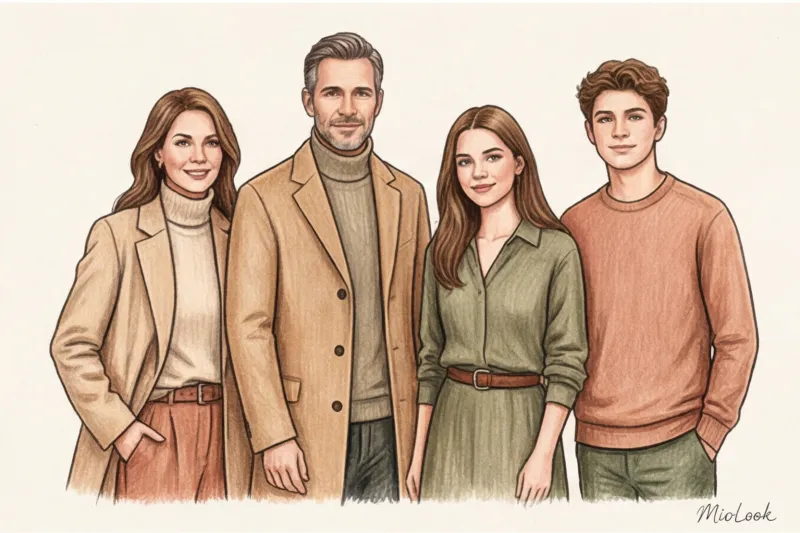 Не только одинаковое: как создать праздничный Family Look с помощью цвета - 8