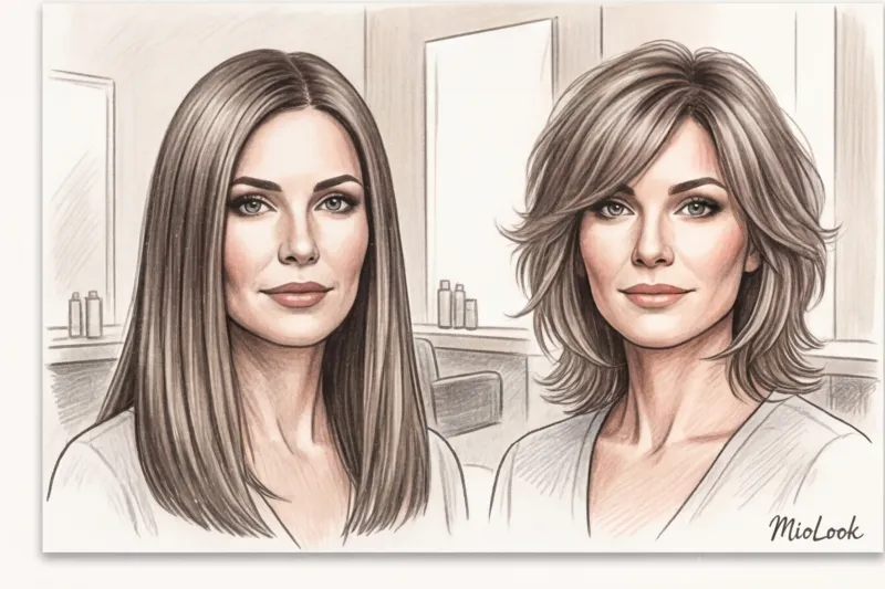 Как подобрать омолаживающую стрижку по фото с помощью нейросети MioLook - 7