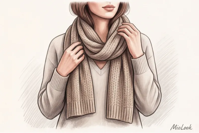 Объемные шарфы и палантины: как носить, чтобы не нарушить пропорции - 2