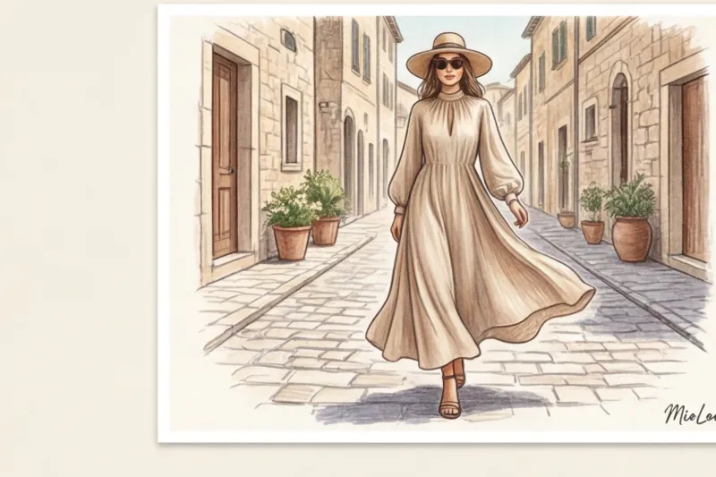 Закрытые летние платья: как выбрать идеальное макси для жаркой погоды - 7