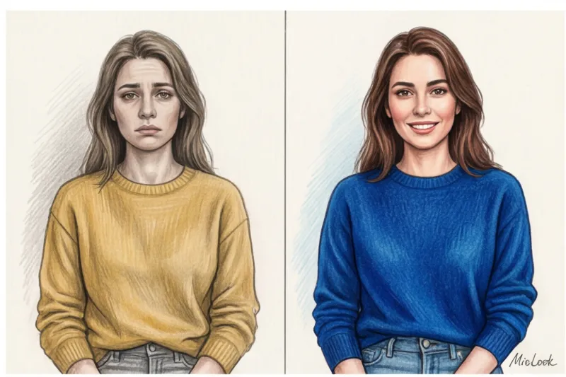 How can I check if a clothing color suits me online?