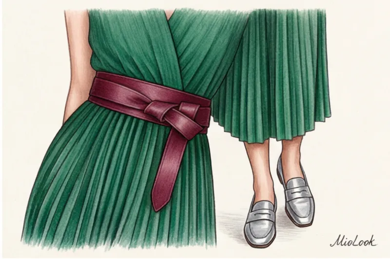 Как правильно подобрать и носить ремень с платьем - 3