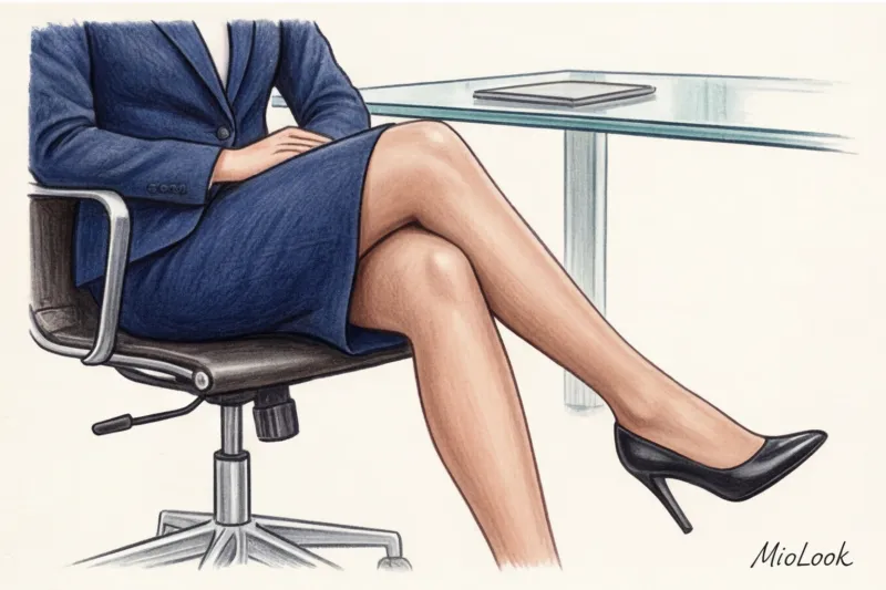 Колготки в деловом дресс-коде: правила этикета, цвета и плотность - 8