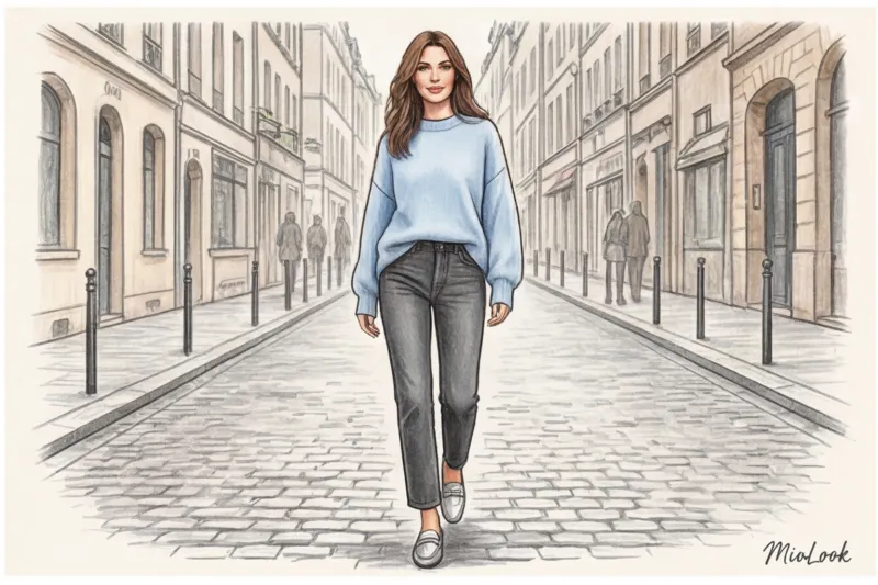 Не только синий: как стилизовать серые, белые и цветные джинсы - 7