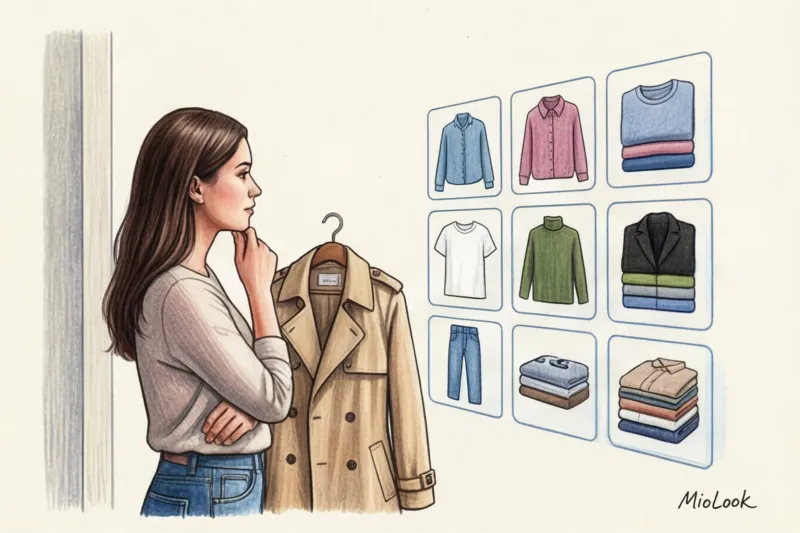 The app creates looks from my clothes: stylist tips
