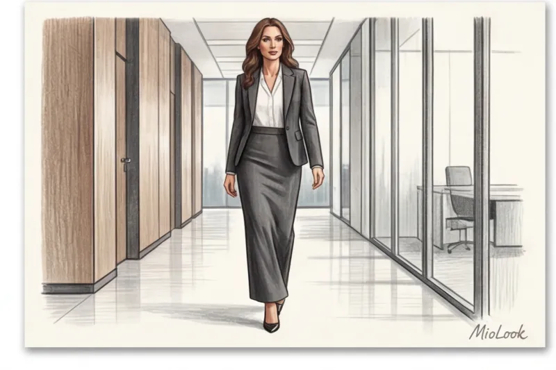 Макси в офисе: с чем носить длинную юбку, соблюдая деловой дресс-код - 7