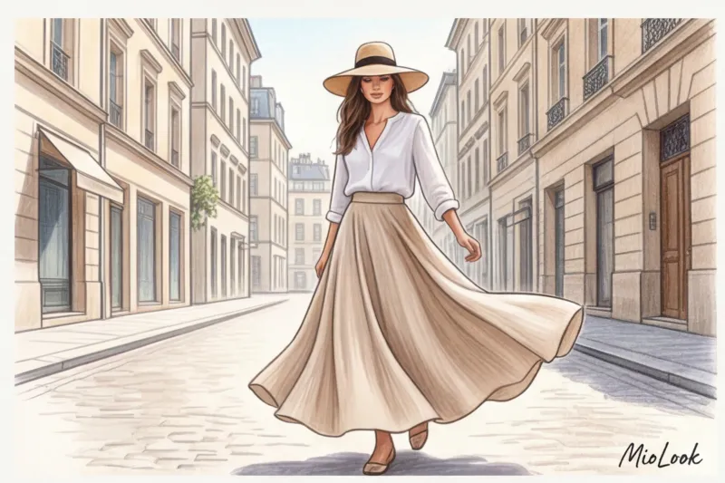 What to wear with a long skirt in summer: stylish outfit ideas