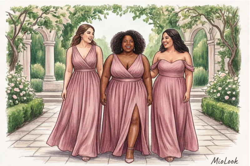 Платья для подружек невесты plus size: как выбрать идеальный наряд для полной фигуры - 7