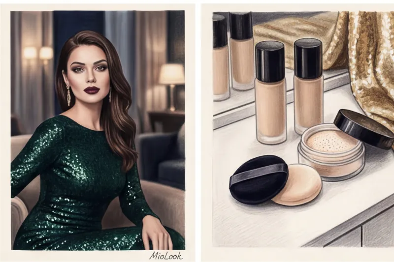 Макияж под вечернее платье с пайетками: как не перегрузить сияющий образ - 2