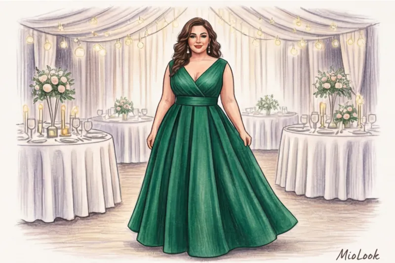 Платья для подружек невесты plus size: как выбрать идеальный наряд для полной фигуры - 8