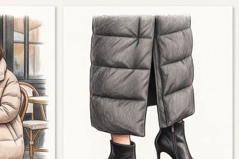 С какой обувью носить пуховик: стильные сочетания для зимы - 3