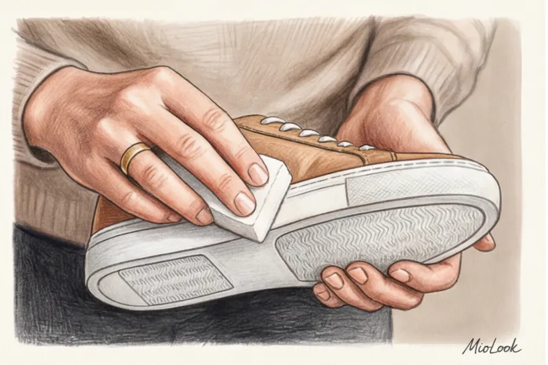 Как почистить светлую кожу и белые кроссовки от въевшейся грязи - 4