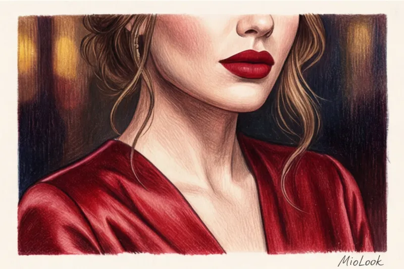 Красная помада в вечернем макияже: как наносить, чтобы она держалась всю ночь - 8