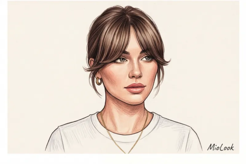 Модные челки: шторка, рваная и микро-челка - 8